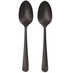 Papstar 10 Mehrweg-Löffel PP-MF 19 cm schwarz "Gaia" extra stabil