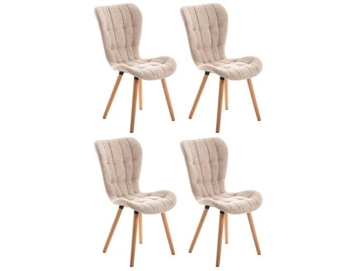 -CLP-Lot de 4 chaises de salle a manger Elda en tissu-Array