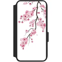 Nivocase Klapphülle für Samsung Galaxy S22 Handyhülle aus Kunst Leder NIVOflip schwarz Asien Japan (Samsung Galaxy S22), Smartphone Hülle, Schwarz