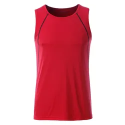 Funktions-Tanktop "JN494" - L - red/black