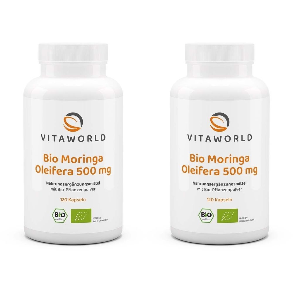 Moringa Oleifera 500Mg Bio x2 2x120 St Kapseln