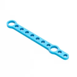 Makeblock Lochstab A 90 mm, 9x 4mm-Bohrung, 2x 8 mm Bohrung, Aluminium blau eloxiert