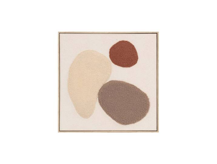 Handgemaltes, gerahmtes Bild „Fluffy Islands“ 60 x 60 cm Multicolor Crea Collection