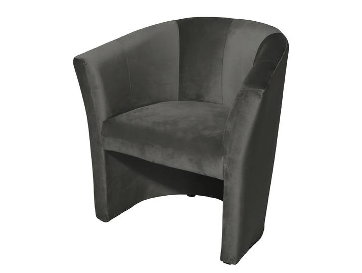 Einzelsessel Grau Samt Ravi 75 x 76 x 65cm