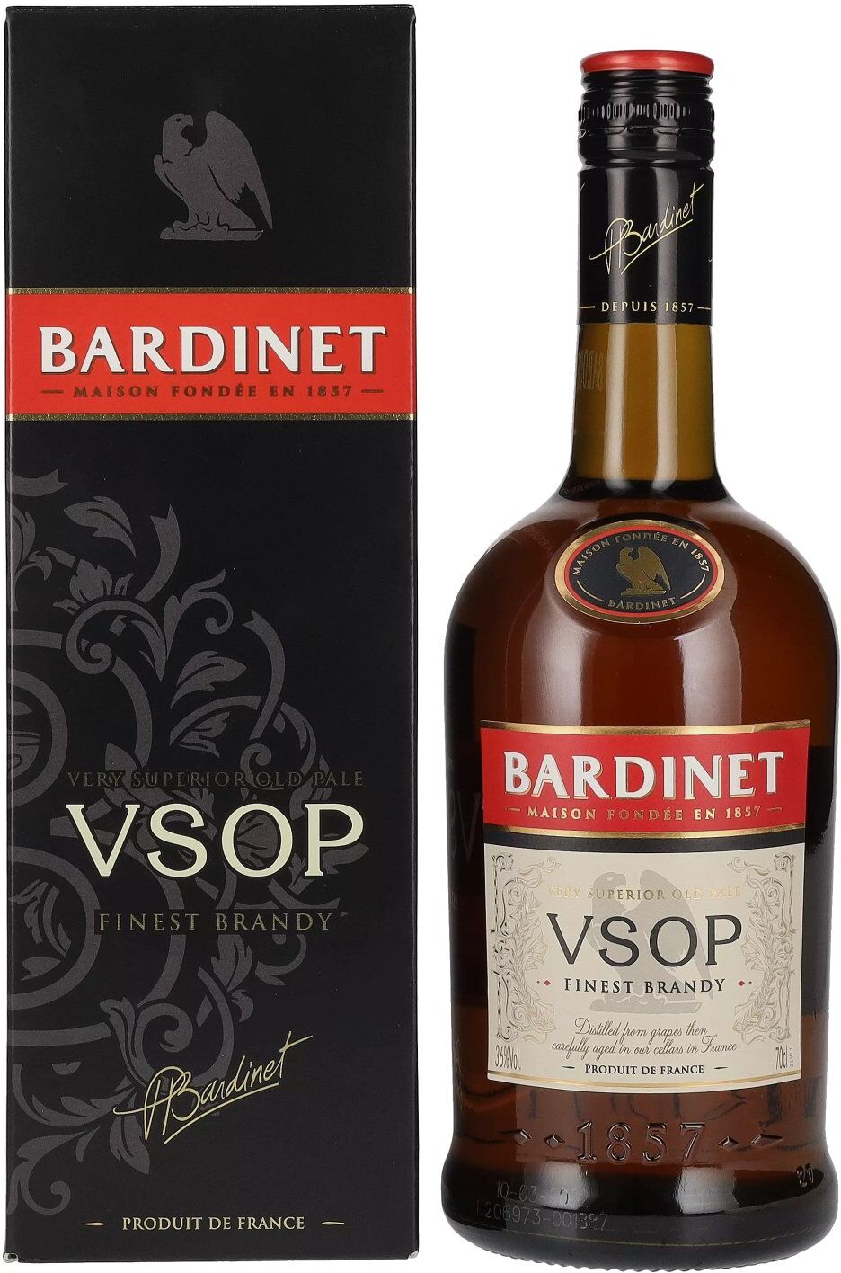 Bardinet Brandy Bardinet VSOP Finest Brandy 36% Vol. 0,7l in Geschenkbox