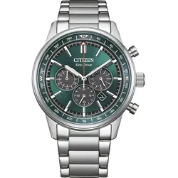 Citizen Eco-Drive Classic Chronograph Edelstahl Grün, 42mm Herrenuhr CA4720-52X