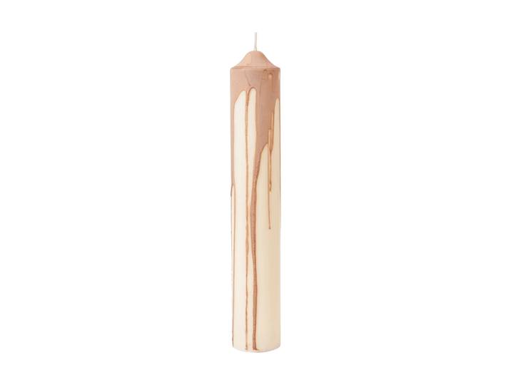 Ferm Living Bougie bloc Dryp Beige, 30 cm
