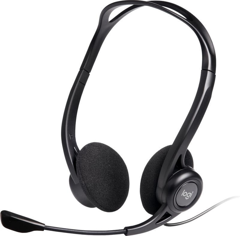 Logitech 960 USB On-Ear Headset Zwart