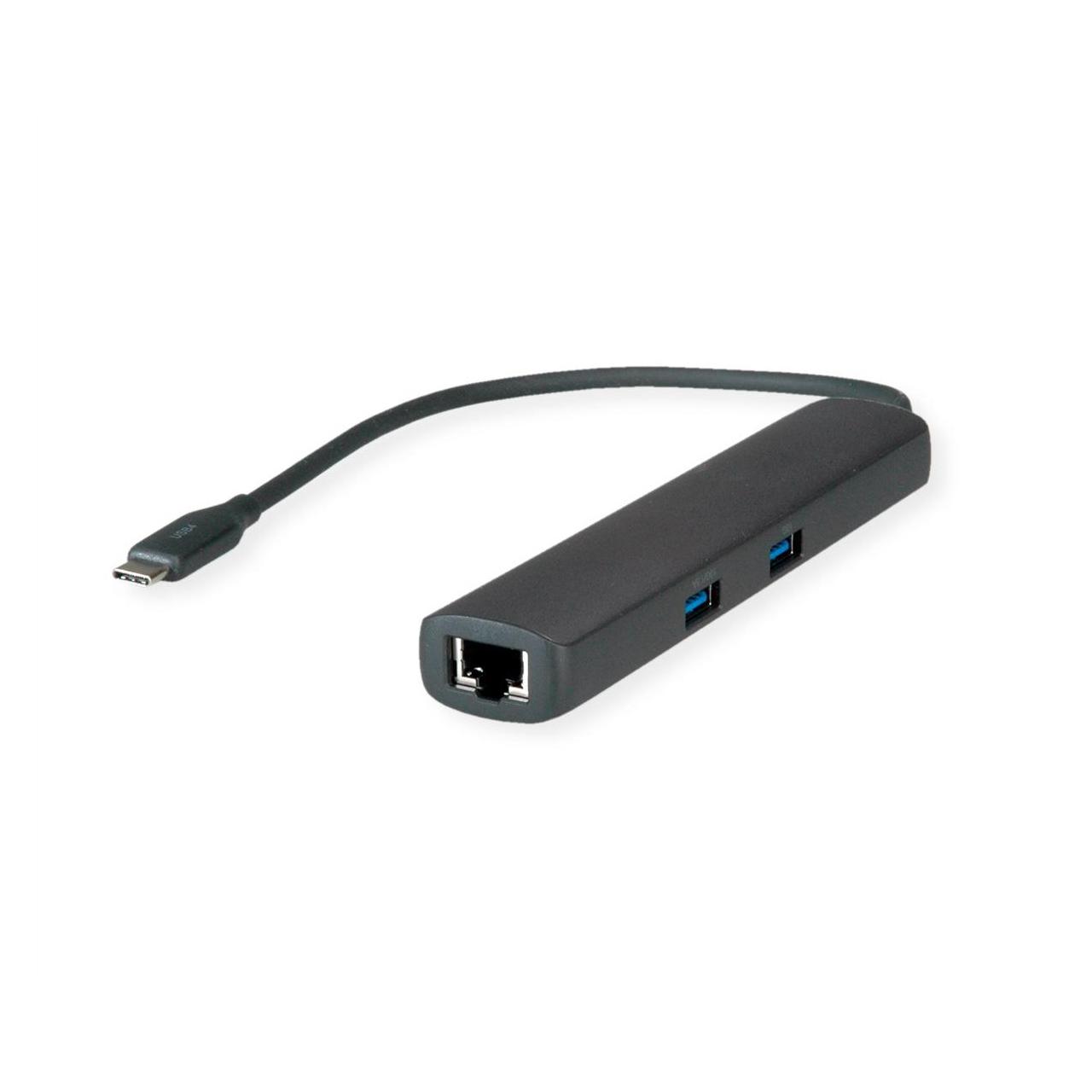 Roline USB4-C Dock HDMI+2.5GbE+ 2xA+1xC+1xC PD 40G 8K - Digital/Daten (USB-C, 6 Ports) (12.02.1124)