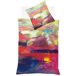 Fleuresse, Bettwäsche, Mako-Satin Bettwäsche Bed Art S Shrewsbury multicolor (Bettwäsche Set, 200 x 200 cm, 80 x 80 cm)