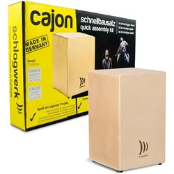 Schlagwerk CBA20S Cajon Schnellbausatz (Cajon), Perkussion, Braun