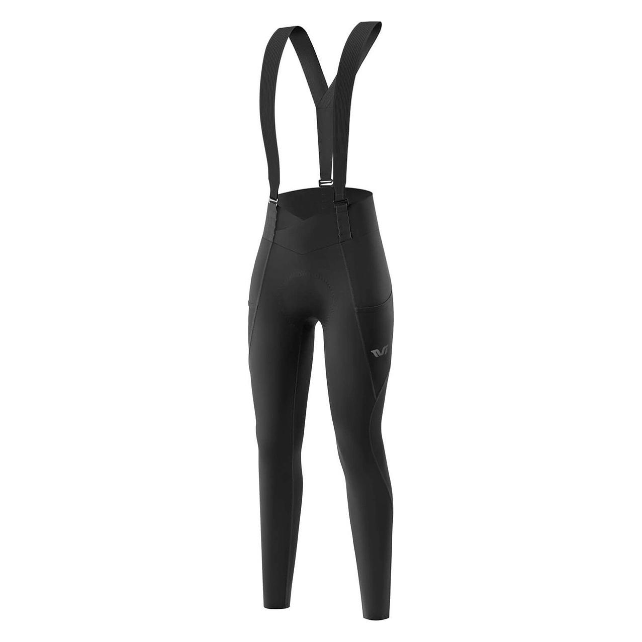 Rockbros YDCK006 TVI Damen-Radhose mit Trägern und Polsterung, Grösse L - Schwarz (L) (ROCKBROS)