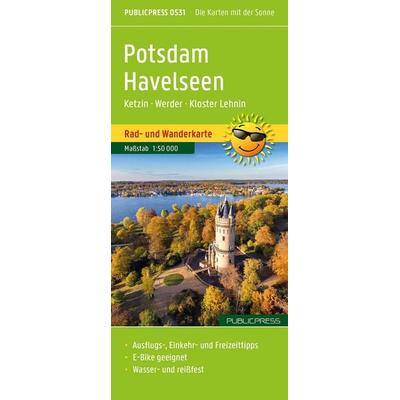 Publicpress Rad- und Wanderkarte Potsdam, Havelseen, Ketzin, Warder, Kloster Lehnin 1:50.000, Sonstige von , KOMPASS Freytag & Berndt,