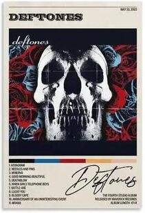 Inspired Finds Deftones Around The Fur Retro Album Canvas Poster For Music Room & Wall Decor 19.69x27.56in No Frame sunset Transmission