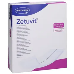 ZETUVIT E Saugkompressen steril 20x20 cm