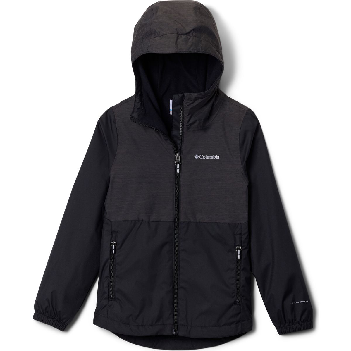 Columbia Girls' Rainy Trails III Fleece Lined Waterproof Jacket black (010) XL 215491-2154911-010-XL