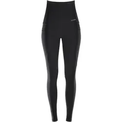 WINSHAPE Damen Functional Power Shape High Waist Tights mit drei Taschen HWL114, Größe S in Schwarz Schwarz