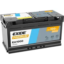 Exide EA1000 Premium Carbon Boost 12V 100Ah 900A Autobatterie