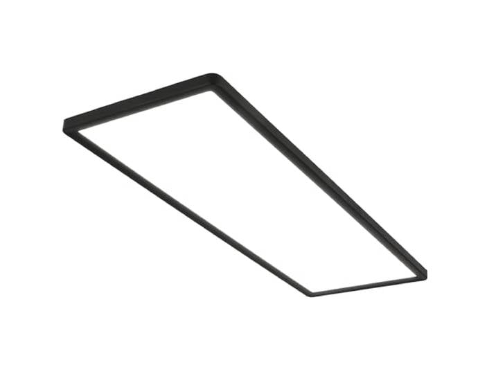 BRILONER - Plafonnier LED\, Lampe LED\, Luminaire Plafonnier\, Plafonnier Chambre\, Plafonnier Salon\, Lampe Chambre\, effet rétroéclairé\, lumière blanc neutre\, 3.000 lumens\, noir\, 580x200x30mm (LxlxH)
