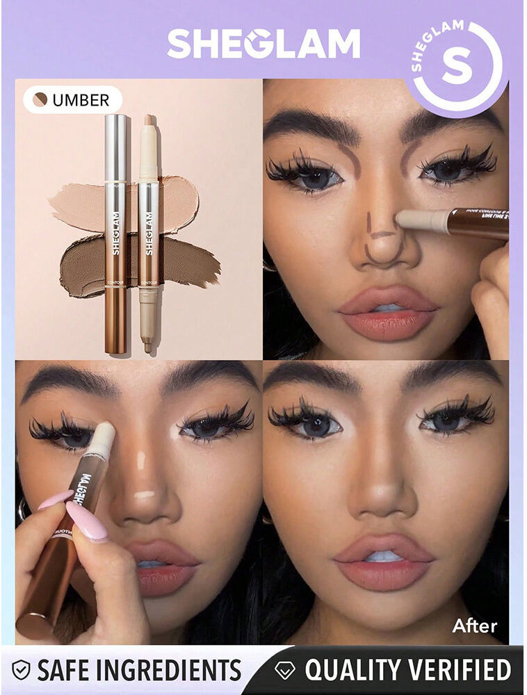 Sheglam Fine Line contour et illuminateur 2 en 1 #Umber