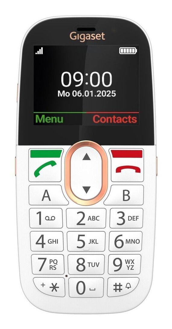 Gigaset GL695 128 MB 4G Smartphone 5,87 cm (2.31 Zoll) 2 MP Single SIM (Weiß)