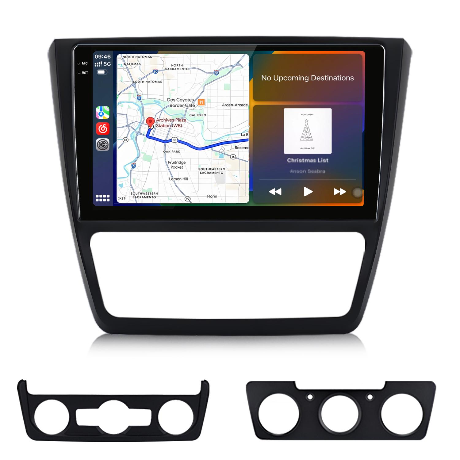 10.36 Zoll 2K QLED Autoradio für Skoda Yeti 2009-2018 Android Auto CarPlay 6GB RAM+128GB GPS WIFI 4G LTE