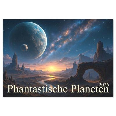 Phantastische Planeten (Wandkalender 2026 DIN A4 quer), CALVENDO Monatskalender