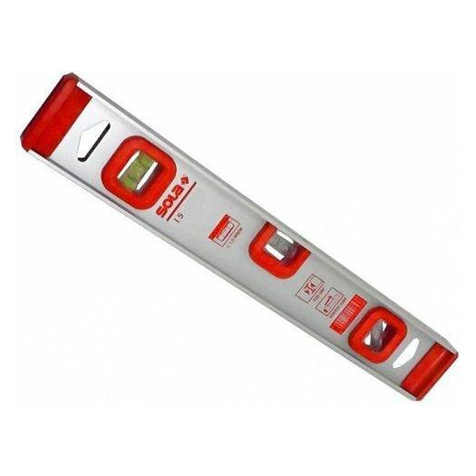 MGA Sola I-Profil Wasserwaage 3.185.924,5 cm I 5 76,2 cm, grau/rot, 30 cm (30 cm) (SO01254301)