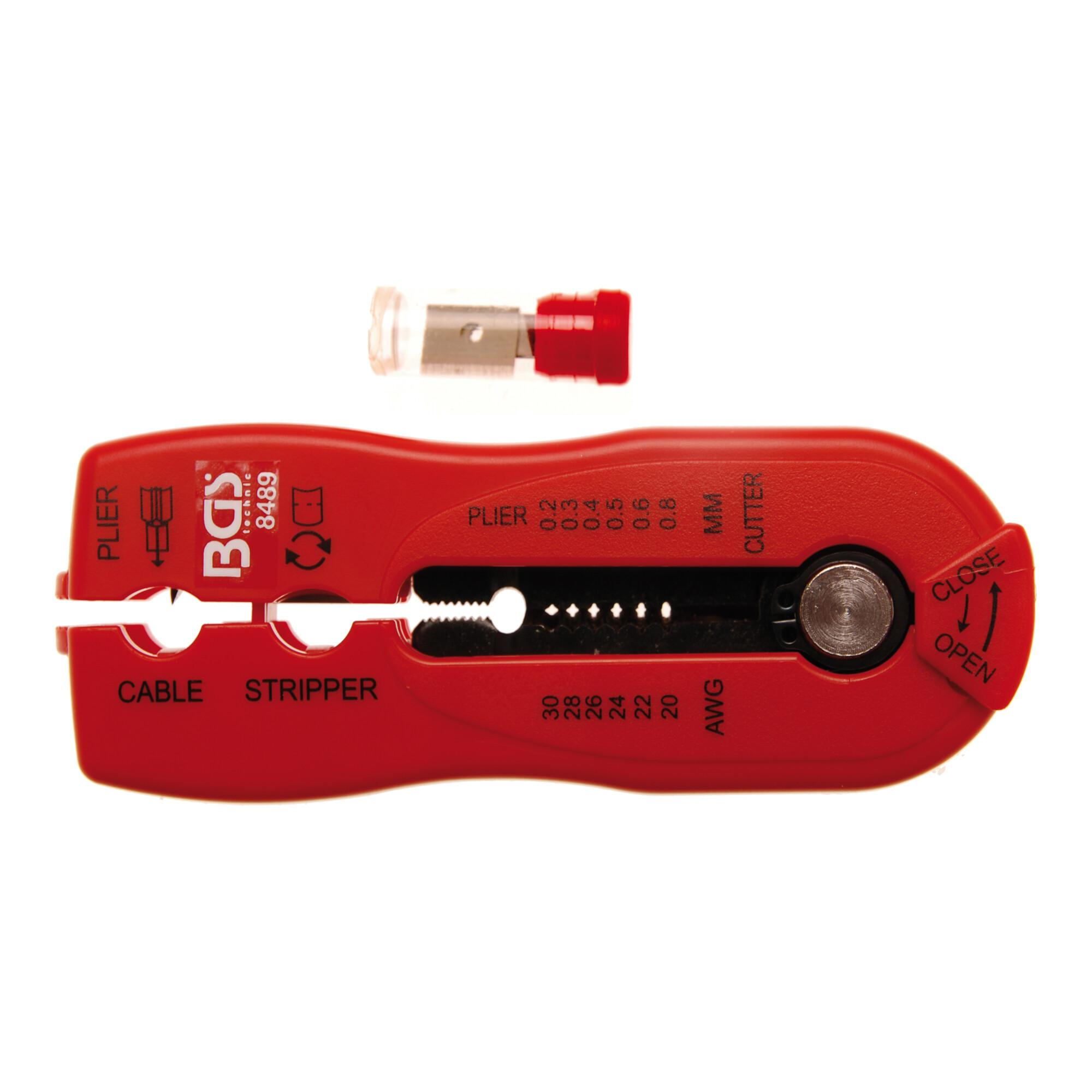 BGS Draht-/Kabel-Abisolierer "2-IN-1" 8489, 0,2 - 0,8 mm ; BGS technic)