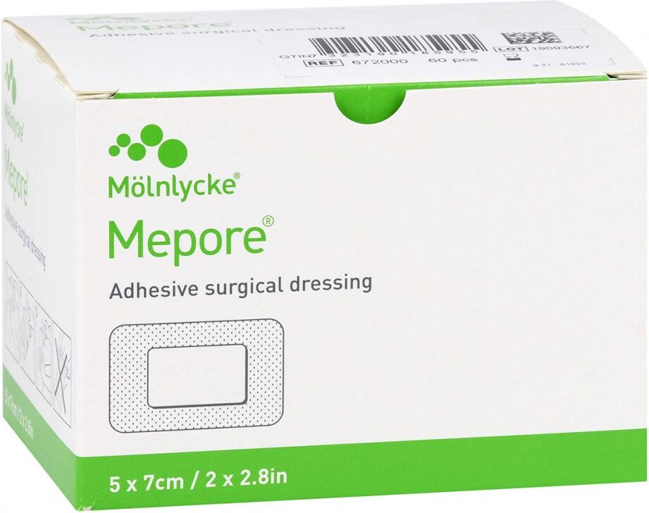 Mepore Wundverband 5x7 cm steril 60stk