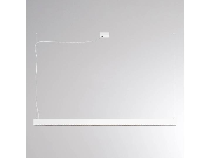 Molto Luce LED-Hängelampe PERFORA PROLINE XL, weiß, 159 cm DALI up/down dimmbar, weiß / opal, für Wohn- / Esszimmer, Aluminium, Modern