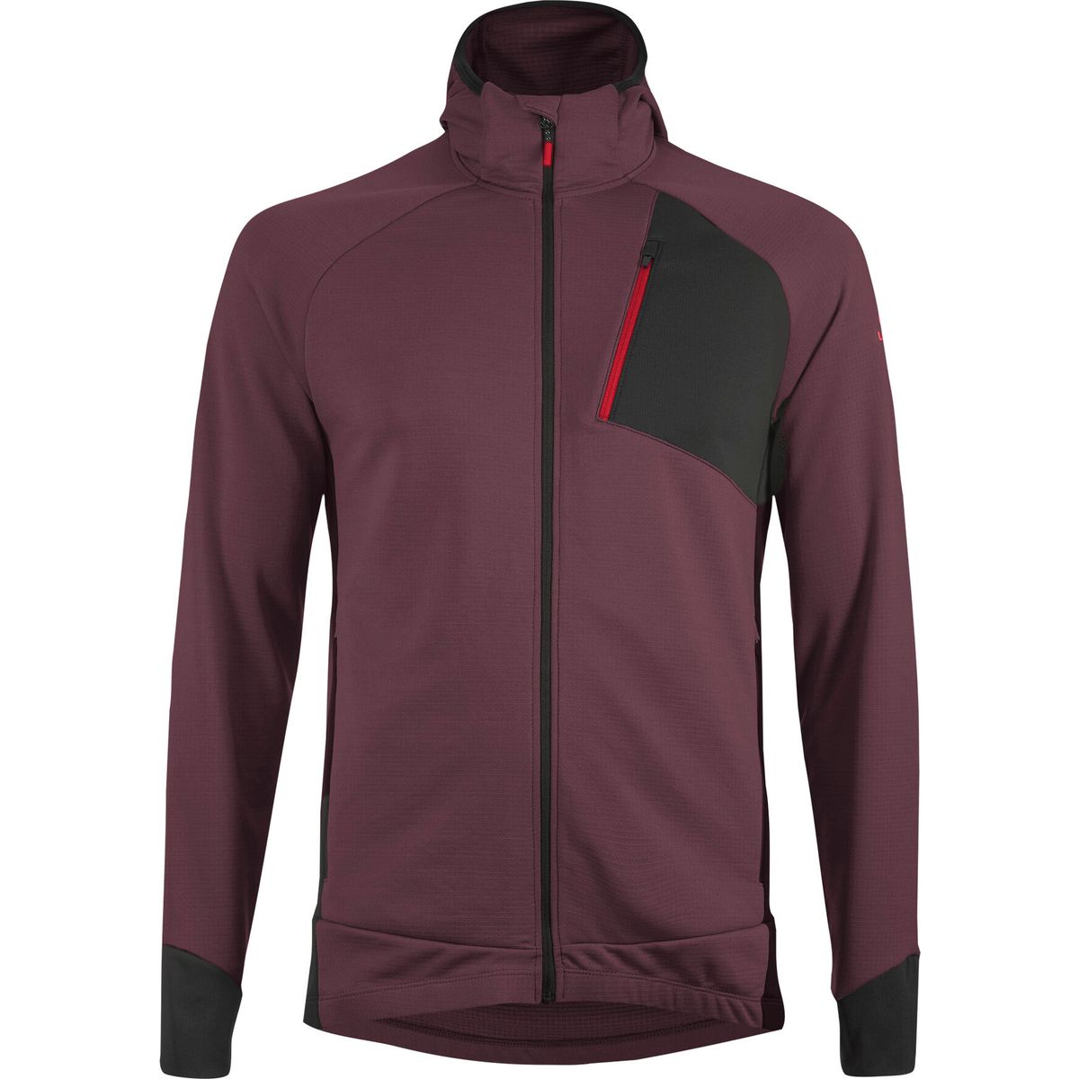 Löffler Men Zip-hoody Tech-merino castagne (575) 50 30045-575-50