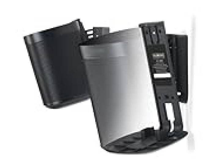 Flexson Supports Muraux pour Sonos One, One SL et Play:1 - Noir (Paire)