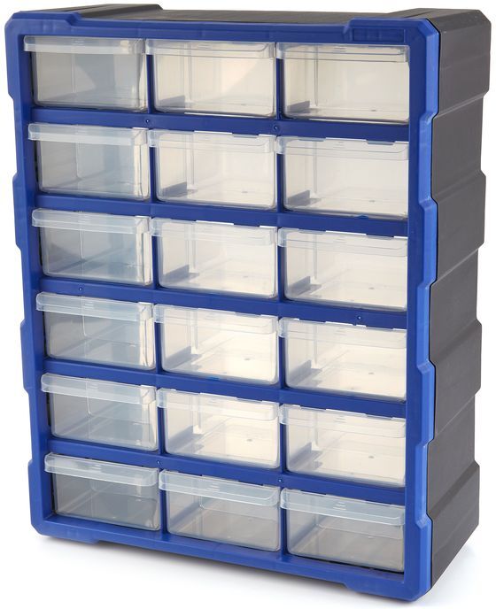 HBM Cassettiera 18 cassetti, armadio assortimento, sistema di archiviazione