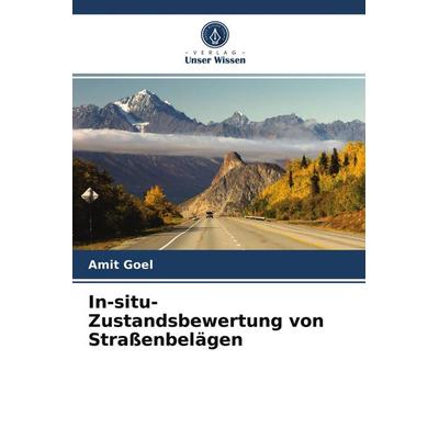 In-situ-Zustandsbewertung von Straßenbelägen, Taschenbuch von Amit Goel, Verlag Unser Wissen, 978-620-4-02645-9