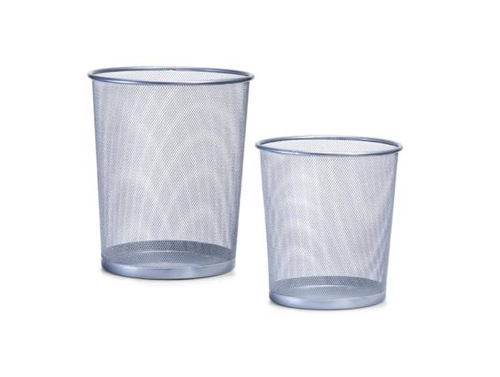 ZELLER PRESENT SCHÖNER LEBEN. PRAKTISCH WOHNEN. Set Papierkorb, Mesh, 2-tlg.