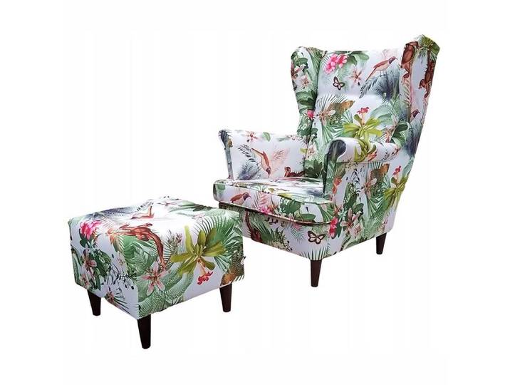 Family Meble Sessel Family Meble ARI Ohrensessel GARDEN 2 mit Fußhocker 84x92x104 cm