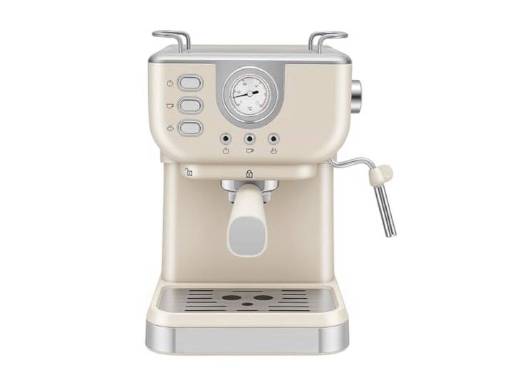 GalaKxay Espressomaschine, Kaffeemaschine für Zuhause, 20 Bar, 1,5 L Tank, 1050 W, mit Milchaufschäumer, Tassenwärmfunktion