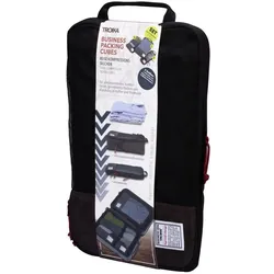 Troika BUSINESS PACKING CUBES Reise-Kompressionstaschen Set, grau/schwarz, Packsack, Grau, Schwarz