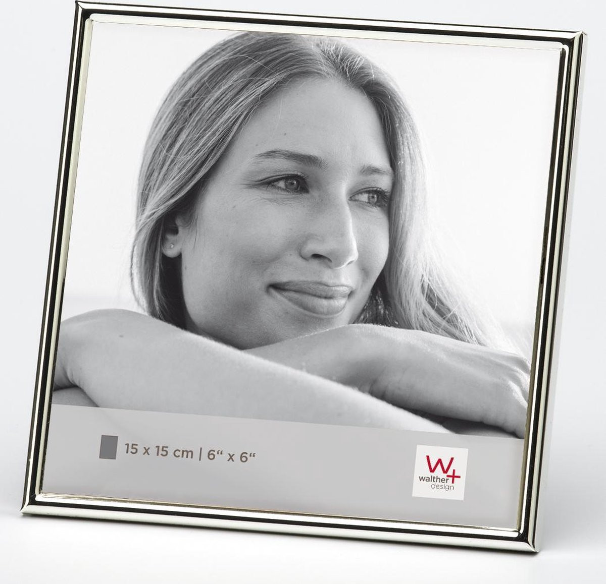 Walther Design Chloe Fotolijst Zilver - Fotoformaat 15 x 15 cm