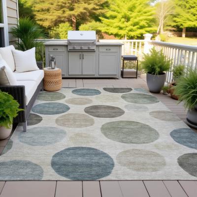 Addison Rugs Machine Washable Indoor/Outdoor Whimsy Dots Chantille Rug