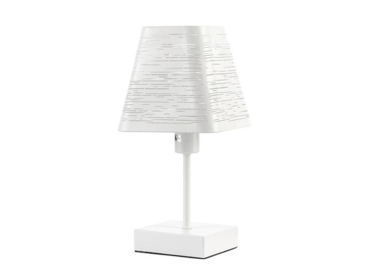 Tischleuchte, Weiß, Metall, 28 cm, Lampen & Leuchten, Innenbeleuchtung, Tischlampen, Tischlampen