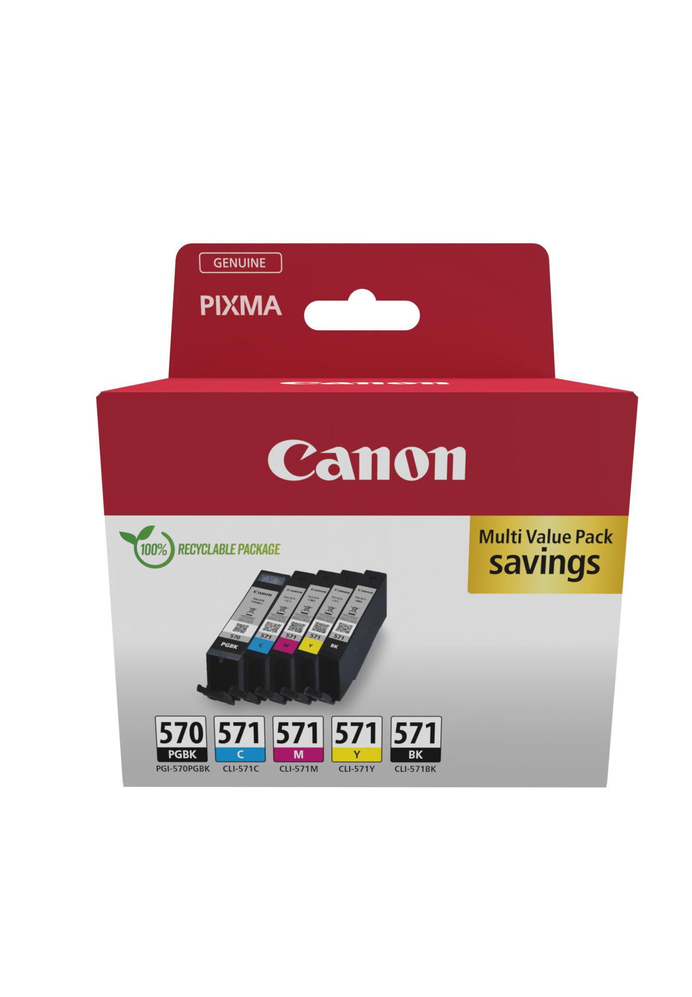 Canon CLI-571BK/C/M/Y PGI-570PGBK Druckerpatronen Multipack