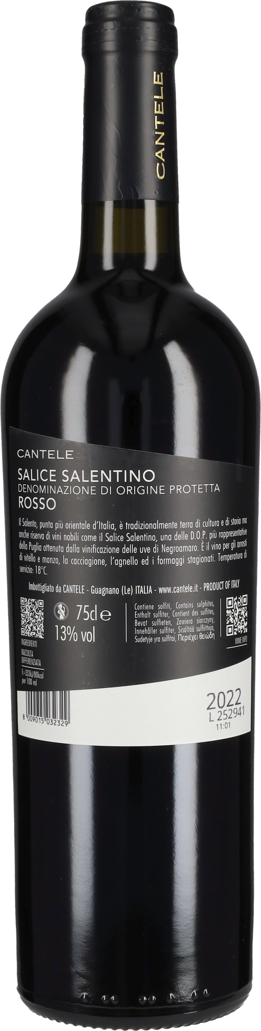Cantele Salice Salentino 2022
