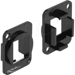 DELOCK 86745 - Keystone Halterung 1 Port für D-Typ Metall