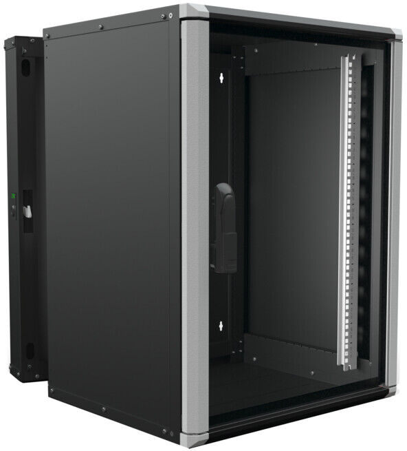 Enoc Armoire murale 15U 3 pièces noir 19