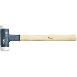 Wiha Schonhammer rückschlagfrei, sehr hart mit Hickory-Holzstiel, Rund-Schlagkopf - 39010