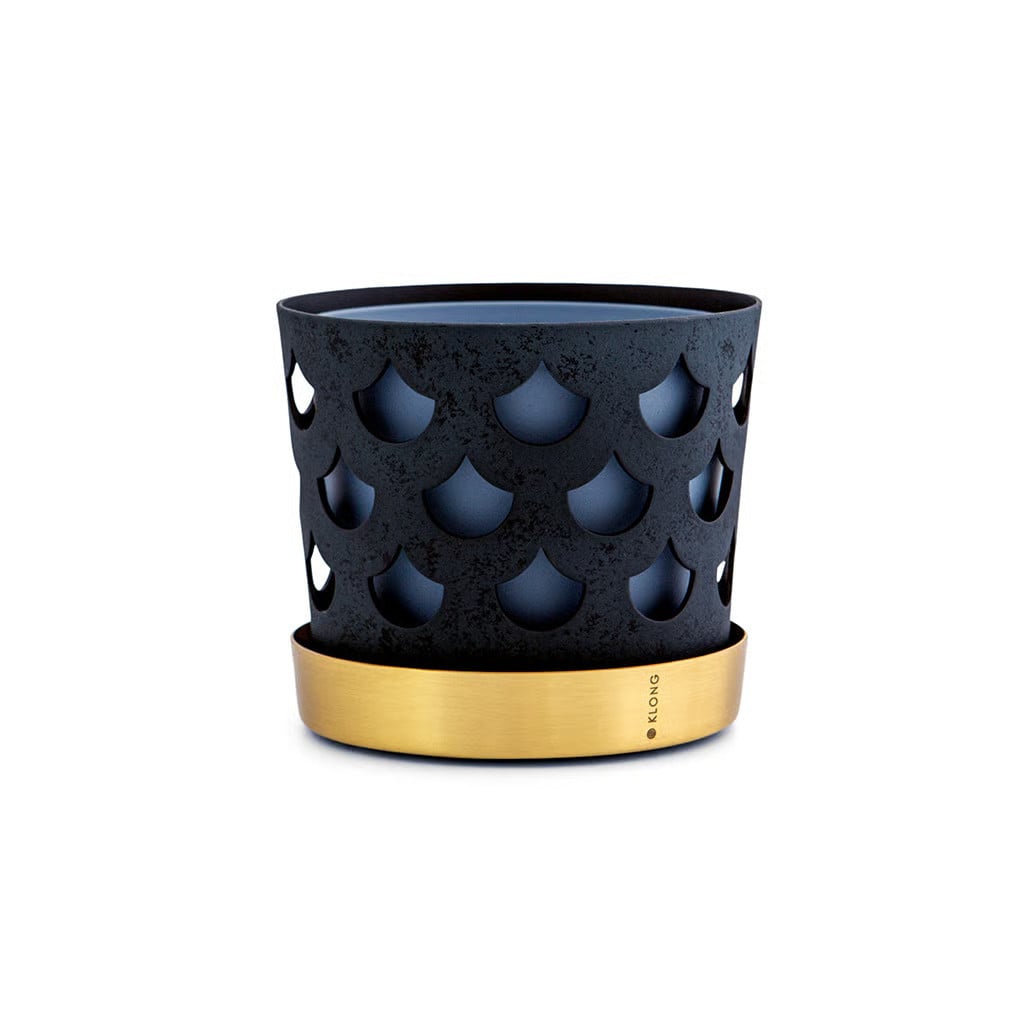 KLONG Trio bloempot Drop klein Blauw Ø12 cm