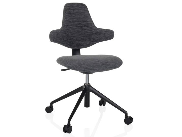 Chaise De Bureau / Siège-selle De Cheval Paliano Gris Hjh Office