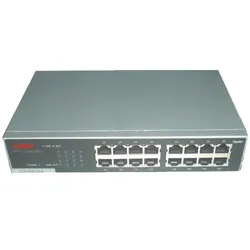 Longshine Switch GS8116-B 16*GE (16 Ports), Netzwerk Switch, Grau